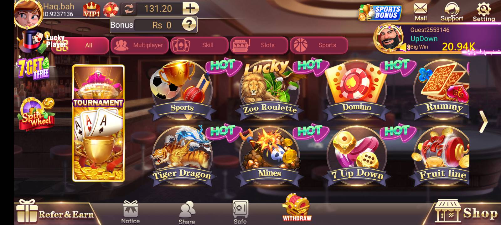 3 Patti Blue Background